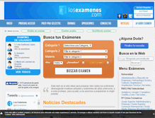 Tablet Screenshot of losexamenes.com